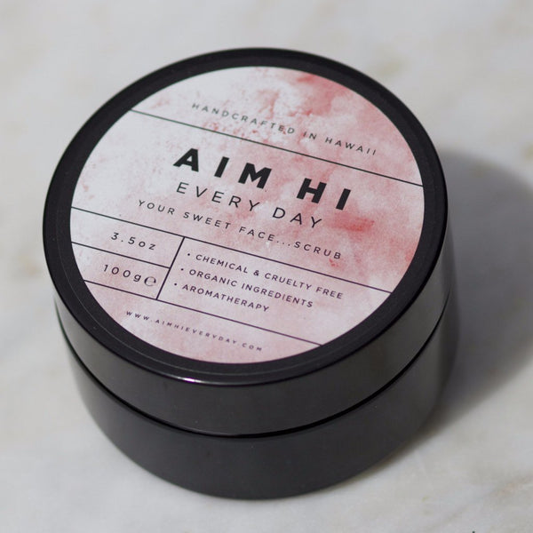 Hawaii Made - Coconut Sugar Face Scrub - aromatherapy, small batch made, gentle exfoliant