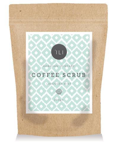 Hawaiian Coffee Scrub, made on Kauai, Lavender Mint
